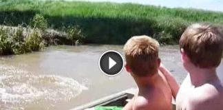 Just A Regular Day Of Fishing… Until This Burst Out Of The Water And Shocked Them!